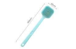 China 2 In 1 Long Handle Silicone Bath Body Cleaning Brush For Exfoliating supplier