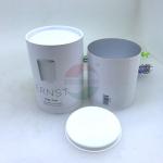 Airtight Composite Rolled Edge Paper Cans Packaging Metal Tin Tubes With Insert Plastic Lid for sale