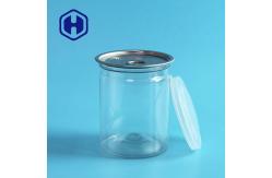 China Cashew Biscuits Canned Food Eoe Plastic PET Can Transparent With Aluminum Lid 335ml supplier