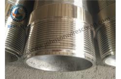 China Easy Operation Stainless Steel Profile Wire , Water Well Screen Pipe 5800mm Length supplier