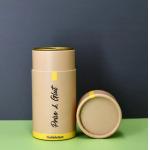 Customized Cardboard Cylindrical Packaging Box With Metal Lids Inside