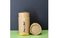 China Customized Cardboard Cylindrical Packaging Box With Metal Lids Inside supplier