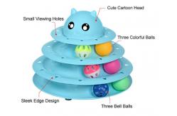 China Interactive Cat Toy Roller 3-Level Turntable Amazon Fun Mental Physical Exercise Puzzle supplier