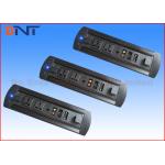 Black Desktop Hidden Conference Table Socket , Tabletop Rotating Power Strip
