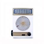 Rechargeable Mini Solar Powered Outdoor Fan 4 In 1 Multi Function