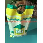 W14 X L28cm Die Cut Handle Bags  / Hand Hole Shopping Plastic Travel Bags for sale