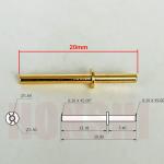 Gold Plating Brass Machined Pins 1.6x20mm For CNC Vertical Machining Center for sale