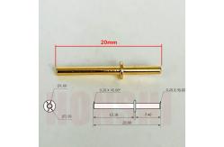 China Gold Plating Brass Machined Pins 1.6x20mm For CNC Vertical Machining Center supplier