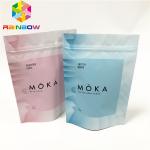 Body scrub stand up  pouch reusable packaging bag with tear notches customized pouches for sale