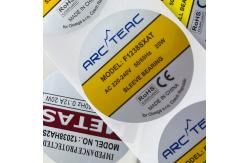 China Silver Vinyl Self Adhesive Labels On A Roll 40mm Round Self Stick Labels supplier
