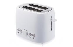 China Plastic Housing Electric White Two Slice Toaster Defrost Function supplier