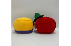 China Customizable 14cm Red And Yellow Cable Car Mascot Plush Dolls supplier