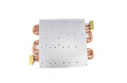 China Double Tube Inlet Outlet Water Cold Plate for Laser Equipment supplier