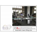 Stable Running Bottle Filling Line Cosmetic Cream Filling Machine With Capping