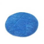 48cm Diameter Blue Microfiber Wet Mop PadsTwist Yarn Round Shape for sale