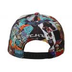 ACE Graffiti Pattern Applique Flat Brim Snapback Hats For Women 5 Panels