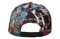 China ACE Graffiti Pattern Applique Flat Brim Snapback Hats For Women 5 Panels supplier