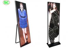 China Ultra Thin Led Poster Board , 3mm Pitch Portable Poster Display 4cm Thickness supplier