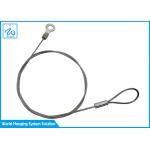 Stainless Steel Lanyards 7x7 PVC Coated With Double End Wire Rope Loop for sale