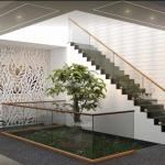 Indoor Balcony Glass Railing Minimalism Style Customization for sale