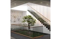 China Indoor Balcony Glass Railing Minimalism Style Customization supplier