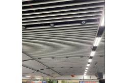 China 50x150 Aluminum Metal Ceiling Extruded Bullet-Shaped Baffle Ceiling System supplier
