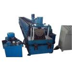 Touch Screen PLC Control Roof Gutter Making Machine Plate Roll Forming Machine for sale