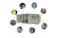 China Waterproof 40FT Container House Expandable Modern Style With Wooden Floor supplier