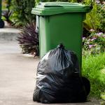 Gravure Printing Plastic Bin Liner Bags , Trash Garbage Bags Recyclable