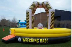 China Funny PVC Inflatable Demolition Games Fire Retard ,Inflatable Wrecking Ball For Team supplier