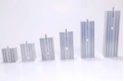 China Triode Pcb Chip Board Electronic Heat Sink Aluminum Profiles For Mos Tubes supplier