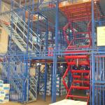 Corrosion Protected Mezzanine Storage Rack , Warehouse Multi Tier Mezzanine Floor for sale