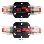 Amplifier Audio Video System Protection CB01 Manual Reset Circuit Breaker 20A to 100A for sale