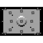 Nine Slanted Edge Structure Resolution Test Chart Sine Image Iso 12233 Slanted Edge Reflective for sale