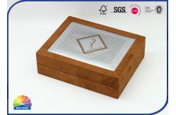 China Retro Style Biodegradable Hinged Lid Gift Box For Glass Bottle supplier