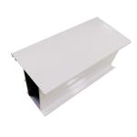 White 7m Powder Coating Aluminium Section For Casement Door Frame