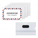 Magnetic Transparent Plastic Security ID Card Holders For Office ODM for sale