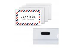 China Magnetic Transparent Plastic Security ID Card Holders For Office ODM supplier