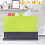 Creative Family Type Cutting Board Plastic Fruit Cutting Board Auxiliary Knife Board Hollow Bottom Convenient Asphalt for sale