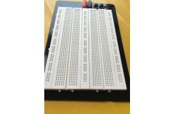 China 3A - 5A ABS Housing Round Hole Breadboard , White Large Solderless Breadboard supplier