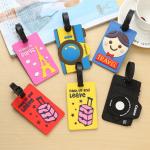 Food Grade Silicone Travel Luggage Tags Unique Identify Labels for Men and Women for sale