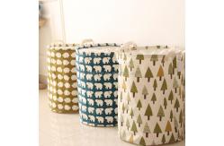 China Dirty Cloth Organizer Foldable Laundry Basket 41*33cm Jute Receive Basket supplier