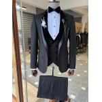 Slim Fit Black 36''-46'' Classic Gentleman'S Tuxedo for sale