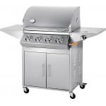 Factory price kitchen bbq easy grill slow 4 burners stainless steel protable gas BBQ grill for sale