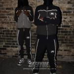 Custom Made Windbreaker Tracksuit Nylon Sweat Suits Jacket And Sweatpants Set Breathable for sale