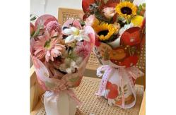 China Flower wrapping paper, summer flower language kraft paper supplier