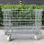 OEM ODM Metal Collapsible Wire Mesh Containers Zinc Plated for sale