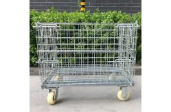 China OEM ODM Metal Collapsible Wire Mesh Containers Zinc Plated supplier