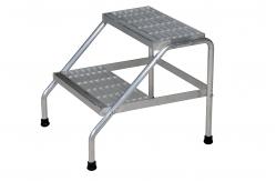 China 500lbs 2 Step Aluminum Step Stool Lightweight Aluminium 2 Step Ladder supplier