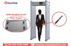China Door Frame Metal Detector , Security Walk Through Gate 45 Detecting Zones supplier